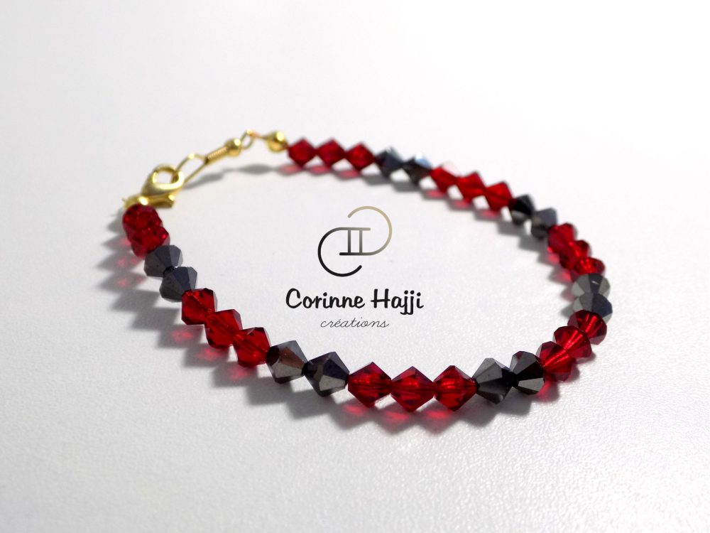 Bracelet DUO en perles de verre – Image 2