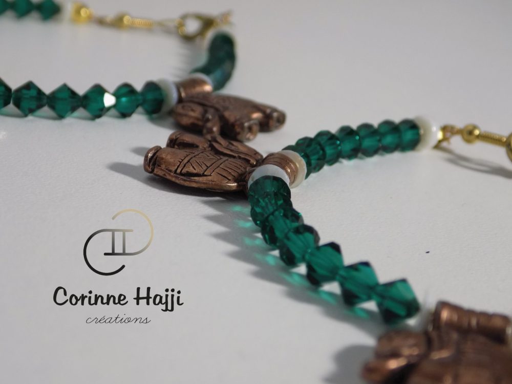 Bracelet Jungle 3 pendentifs "éléphant"